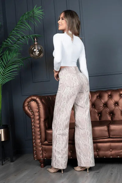 Jean Pitón Rosado Wide Leg Tiro Alto Ref. 731 – Toque Diferencial en Tendencia