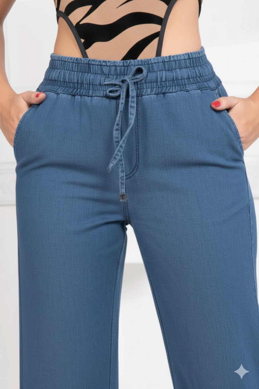 Pantalón Chambray 711 – Cintura Resortada -  | By Groover